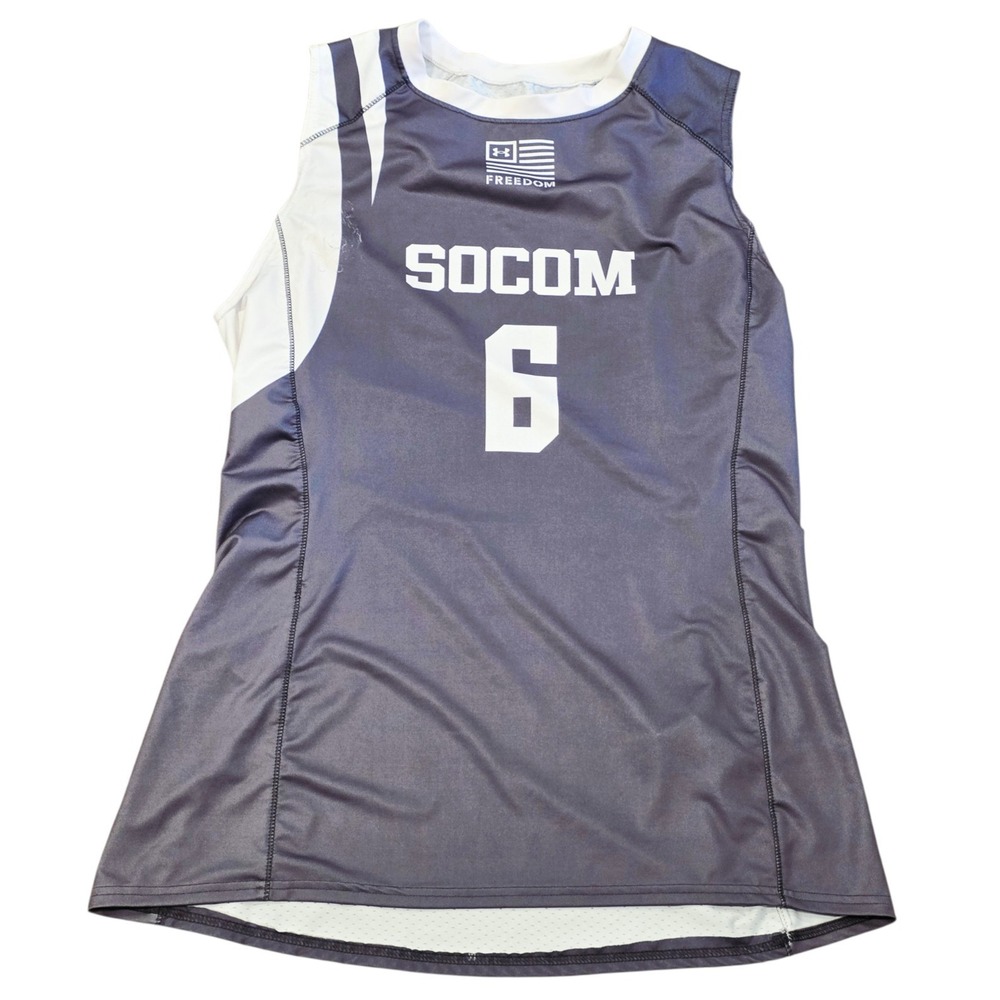Under Armour DoD Warrior Games SOCOM #6 Basketball Jersey Mens M Military